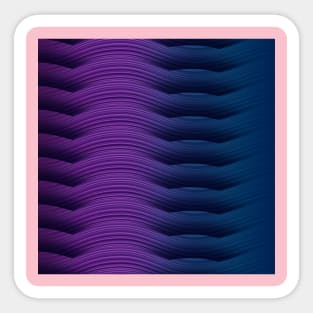 3d purple geometric background Sticker